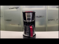 ANZEIGEN-TROPFENFÄNGER-KAFFEEMASCHINE-MASCHINE HOMEZEST CM-332 1.25L AUTOMATISCHE PROGRAMMIERBARE LCD